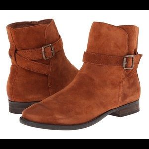 Sam Edelman Malone Copper Suede Slouch Ankle Boot